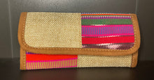 Load image into Gallery viewer, Canvas threaded Suede Leather Wallet
