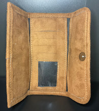 Load image into Gallery viewer, Canvas threaded Suede Leather Wallet
